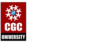 CGC University Mohali Logo White