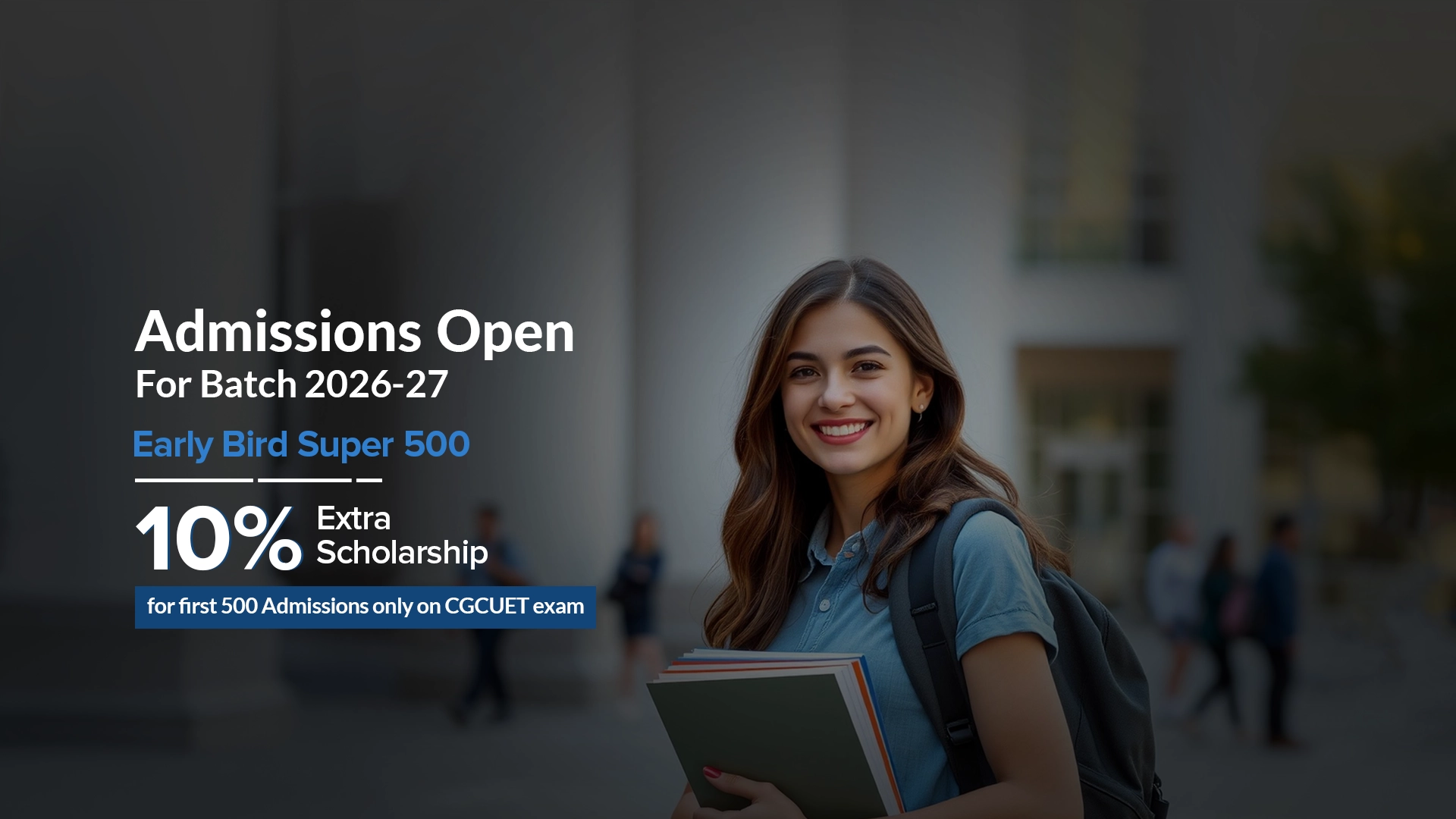 Early Bird Scholarship web banner