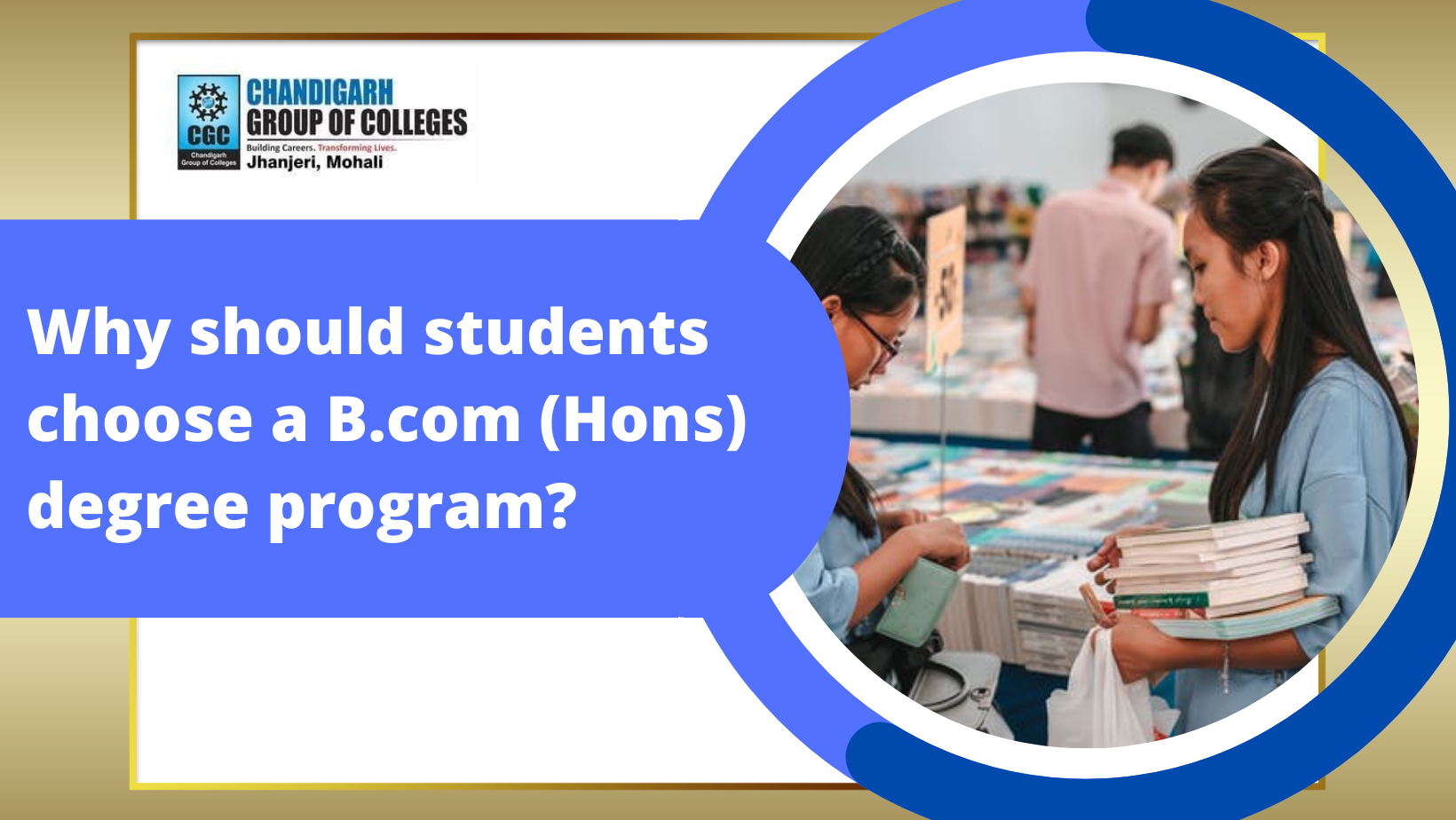 Why should students choose a B.com (Hons) degree program?