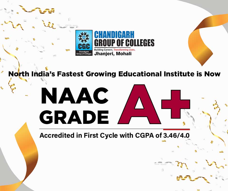  Be a part of CGC Jhanjeri -Being a NAAC A+ accredited institution