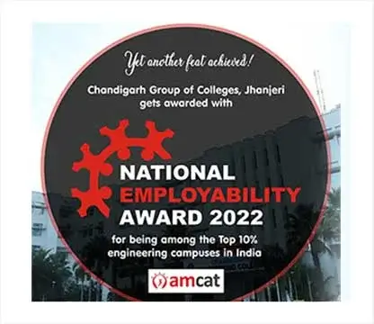 CGC Jhanjeri has been awarded with National Employability award