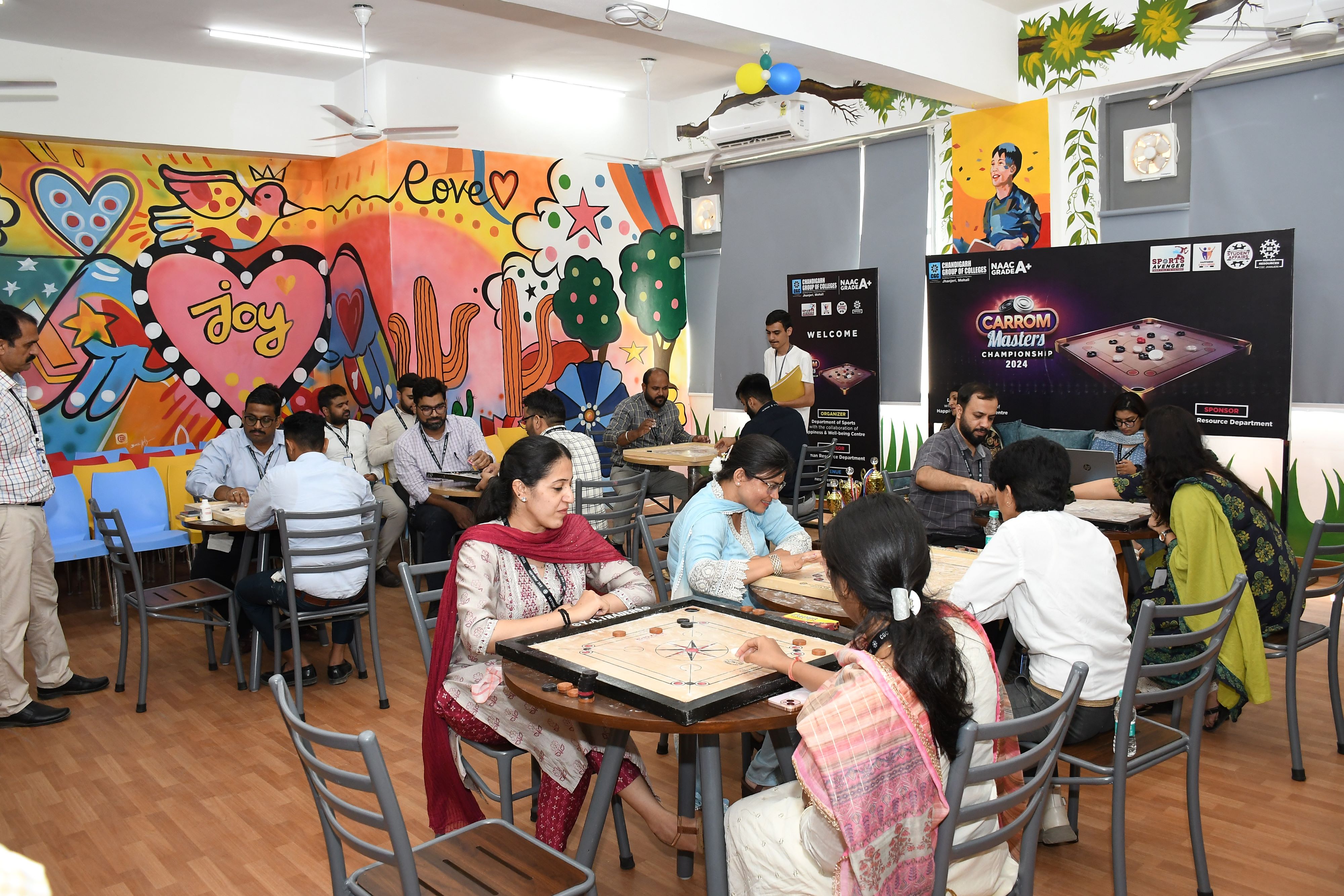 CARROM CONTEST: UNITE AND PLAY AT CGC JHANJERI