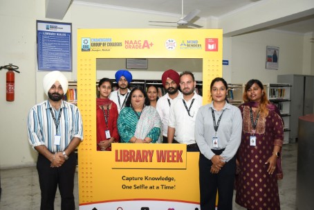 CGC JHANJERI CELEBRATES LIBRARY WEEK: A JOURNEY OF KNOWLEDGE AND CREATIVITY
