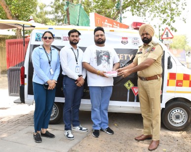 CGC Jhanjeri Enhances Road Safety with Free Medical Kit Distribution