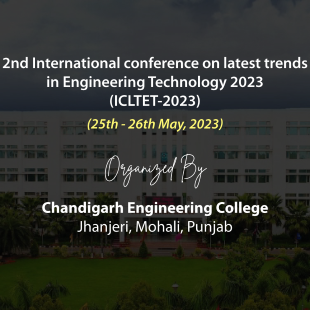 2nd International conference on latest trends in Engineering Technology 2023 (ICLTET-2023)
