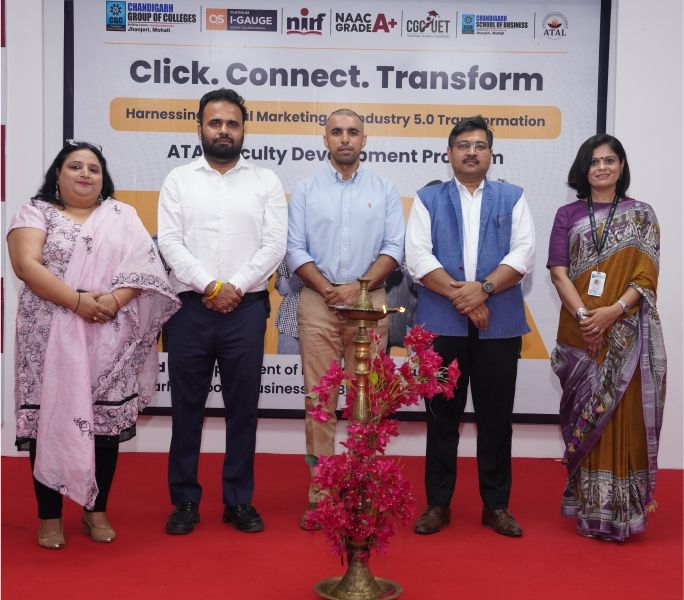 CGC JHANJERI, MOHALI ORGANIZES ATAL FDP ON “HARNESSING DIGITAL MARKETING FOR INDUSTRY 5.0 TRANSFORMA