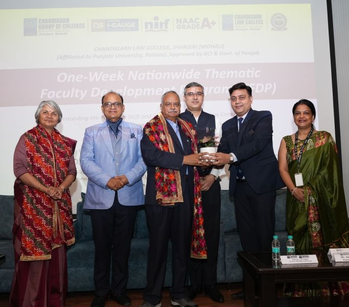 CGC Jhanjeri’s Chandigarh Law College Successfully Concludes One-Week Faculty Development Program on