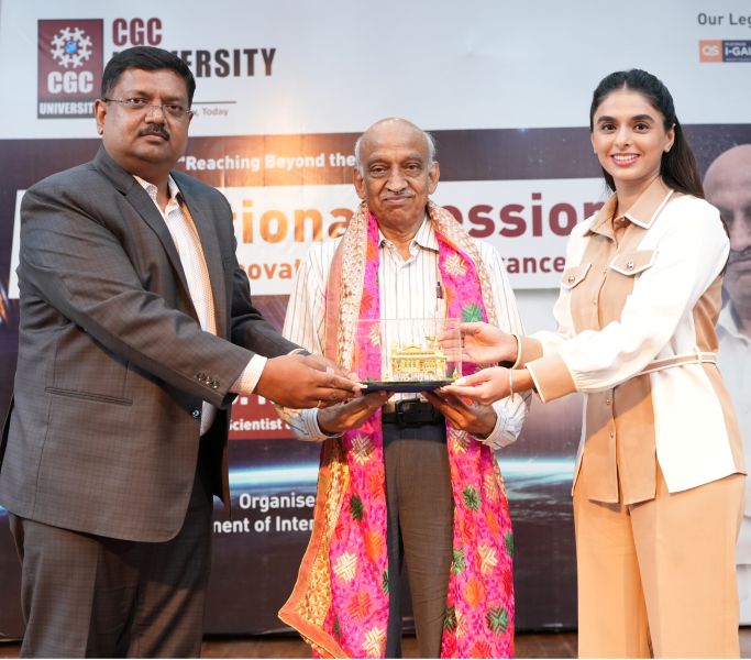 CGC University Mohali Welcomes Former ISRO Chairman Dr. A.S. Kiran Kumar 