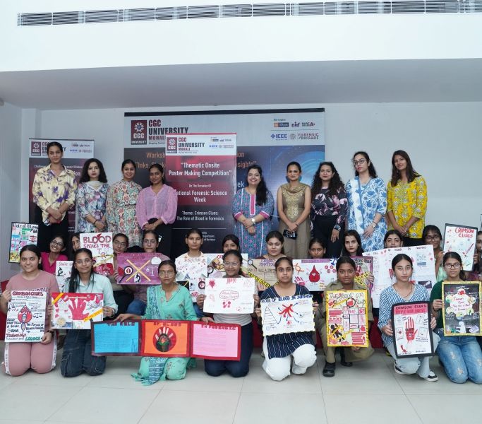 Crimson Clues: Exploring the Role of Blood in Forensics – Poster Making Competition at CGC Universit