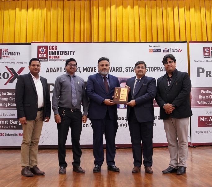 CGC UNIVERSITY, MOHALI HOSTS PROX SESSION ON ‘PIVOTING FOR SUCCESS’ WITH MR. AMIT GARG