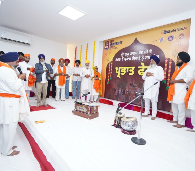  CGC UNIVERSITY, MOHALI SPREADS THE LIGHT OF DEVOTION AND HARMONY THROUGH PRABHAT PHERI