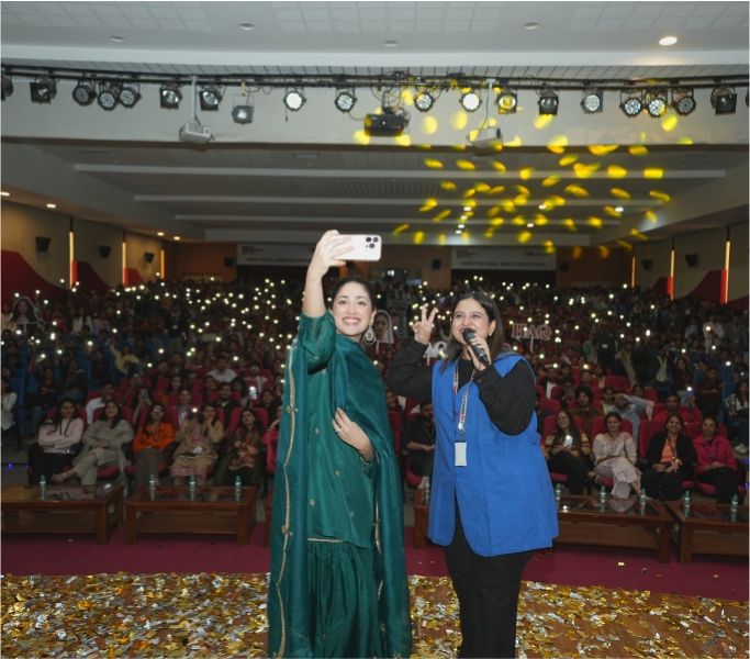 BOLLYWOOD STAR YAMI GAUTAM DHAR INSPIRES STUDENTS DURING HER VISIT TO CGC UNIVERSITY, MOHALI