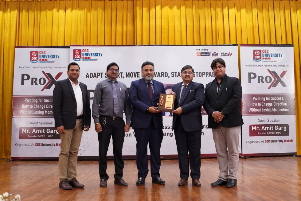 CGC UNIVERSITY, MOHALI HOSTS PROX SESSION ON ‘PIVOTING FOR SUCCESS’ WITH MR. AMIT GARG