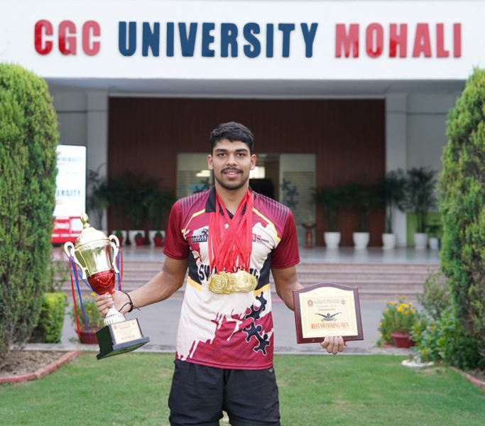 CGC University, Mohali Clinches Winner’s Trophy at IKGPTU Swimming (M) Inter-College Tournament 2025