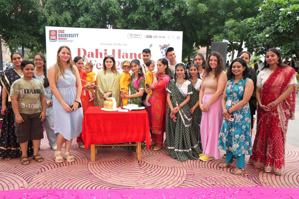 CGC University Mohali Rejoiced in the Festive Spirit of Dahi Handi
