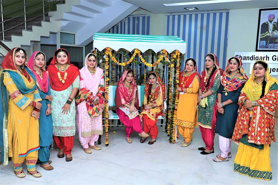 The Festival Of Basant Panchami Was Celebrated At CGC Jhanjeri Campus
