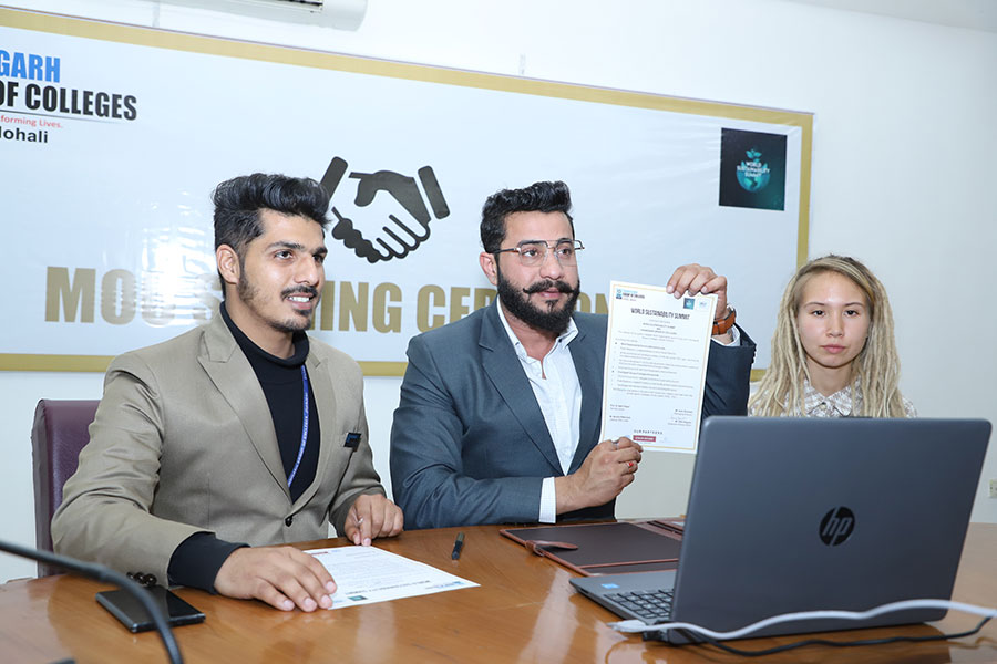 Chandigarh Group Of Colleges, Jhanjeri Signs MoU With The Leading World Sustainability Summit 2022
