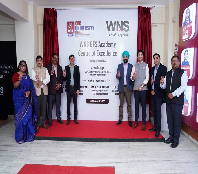 WNS Launches India’s Largest BFS Centre of Excellence at CGC University, Mohali